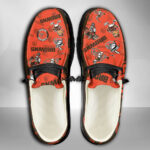 Cleveland Browns Logo Pattern Moccasin Slipper