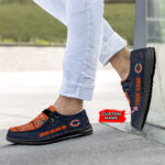 Chicago Bears Logo Pattern Moccasin Slipper