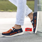 Chicago Bears Logo Pattern Moccasin Slipper