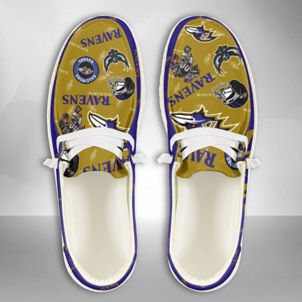 Baltimore Ravens Logo Pattern Moccasin Slipper