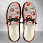 Cincinnati Bengals Logo Pattern Moccasin Slipper