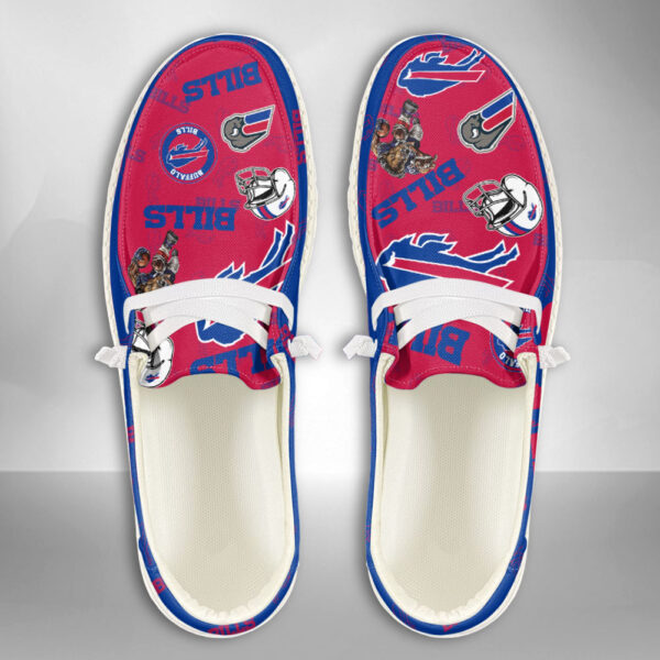 Buffalo Bills Logo Pattern Moccasin Slipper