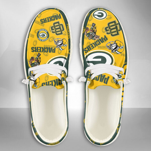 Green Bay Packers Logo Pattern Moccasin Slipper