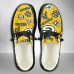 Green Bay Packers Logo Pattern Moccasin Slipper