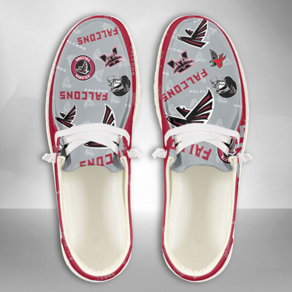 Atlanta Falcons Logo Pattern Moccasin Slipper