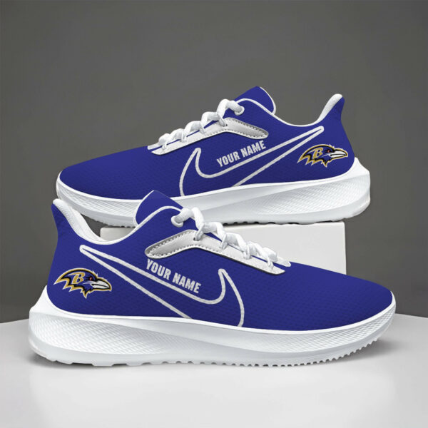 Baltimore Ravens Lightweight Patch Decor Running Shoes NK11