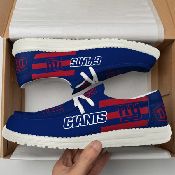 New York Giants - Football  Hey Dude Canvas Loafer Shoes