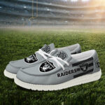 Las Vegas Raiders - Football  Hey Dude Canvas Loafer Shoes