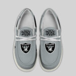 Las Vegas Raiders - Football  Hey Dude Canvas Loafer Shoes