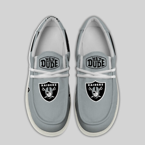 Las Vegas Raiders - Football  Hey Dude Canvas Loafer Shoes