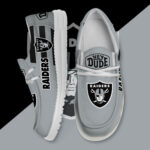 Las Vegas Raiders - Football  Hey Dude Canvas Loafer Shoes