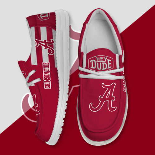 Alabama Crimson Tide Hey Dude Canvas Loafer Shoes