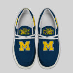 Michigan Wolverines Hey Dude Canvas Loafer Shoes