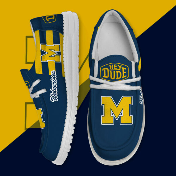 Michigan Wolverines Hey Dude Canvas Loafer Shoes