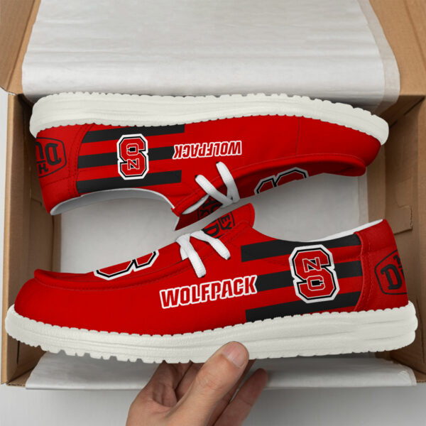 NC State Wolfpack Hey Dude Canvas Loafer Shoes