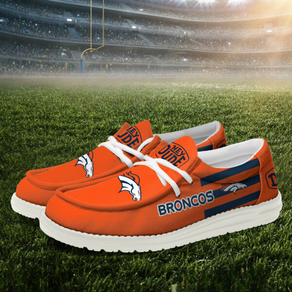 Denver Broncos - Football  Hey Dude Canvas Loafer Shoes