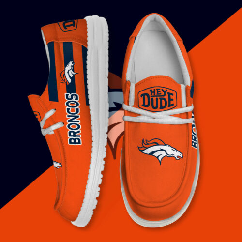 Denver Broncos - Football  Hey Dude Canvas Loafer Shoes