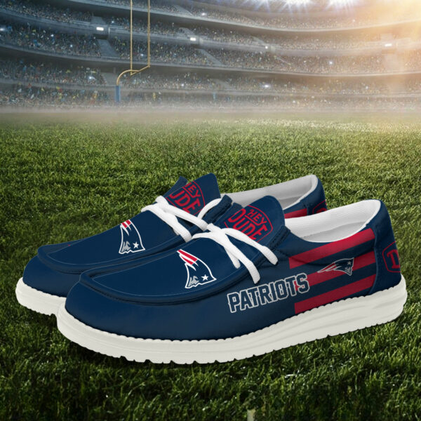 New England Patriots - Football  Hey Dude Canvas Loafer Shoes