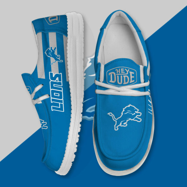 Detroit Lions - Football  Hey Dude Canvas Loafer Shoes