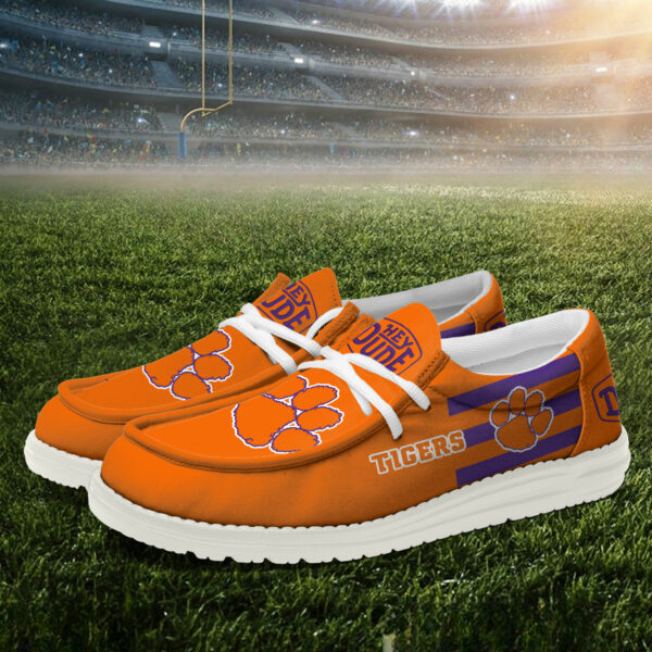 Clemson Tigers Hey Dude Canvas Loafer Shoes