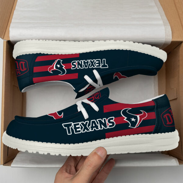 Houston Texans - Football  Hey Dude Canvas Loafer Shoes