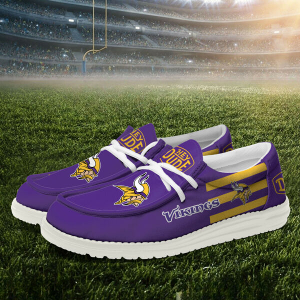 Minnesota Vikings - Football  Hey Dude Canvas Loafer Shoes