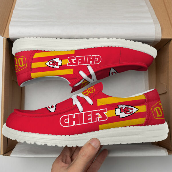 Kansas City Chiefs - Football  Hey Dude Canvas Loafer Shoes