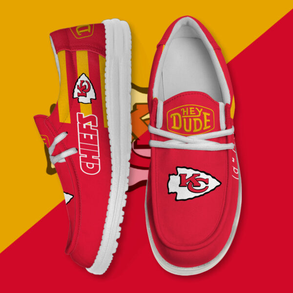 Kansas City Chiefs - Football  Hey Dude Canvas Loafer Shoes