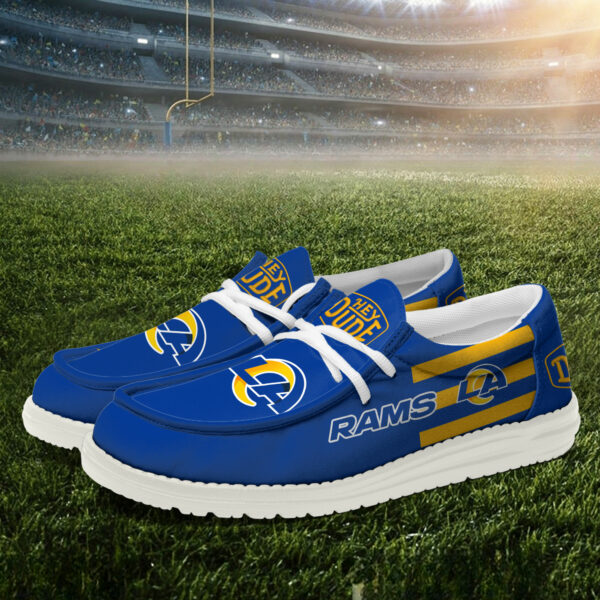 Los Angeles Rams - Football  Hey Dude Canvas Loafer Shoes