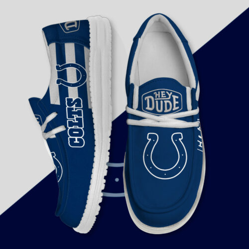 Indianapolis Colts - Football  Hey Dude Canvas Loafer Shoes