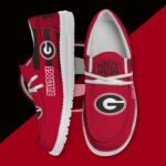 Georgia Bulldogs Hey Dude Canvas Loafer Shoes