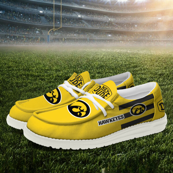 Iowa Hawkeyes Hey Dude Canvas Loafer Shoes