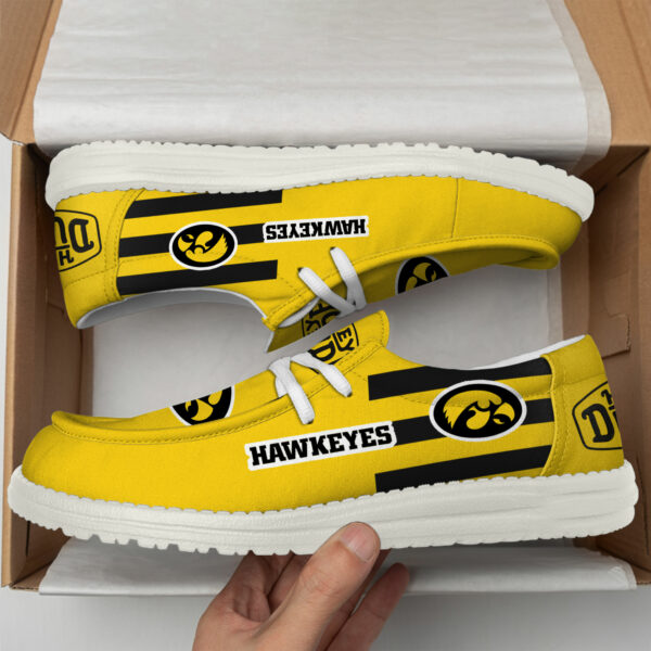 Iowa Hawkeyes Hey Dude Canvas Loafer Shoes