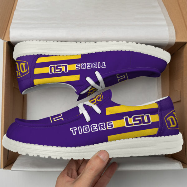 LSU Tigers Hey Dude Canvas Loafer Shoes