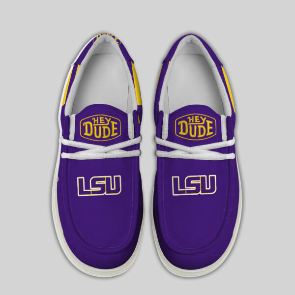 LSU Tigers Hey Dude Canvas Loafer Shoes