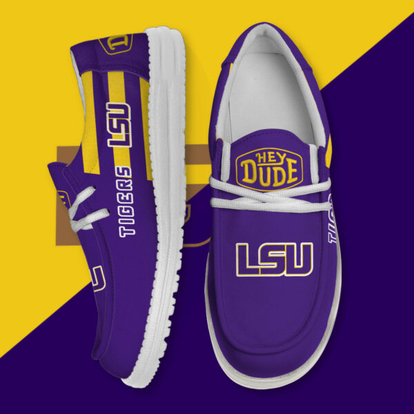 LSU Tigers Hey Dude Canvas Loafer Shoes