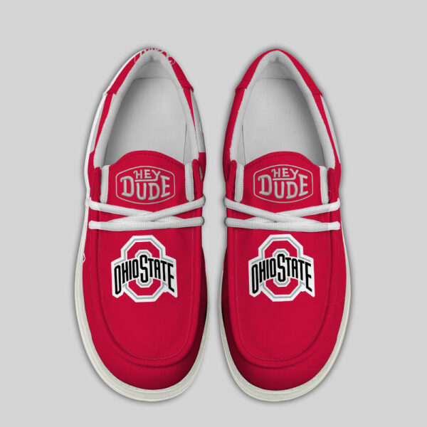 Ohio State Buckeyes Hey Dude Canvas Loafer Shoes