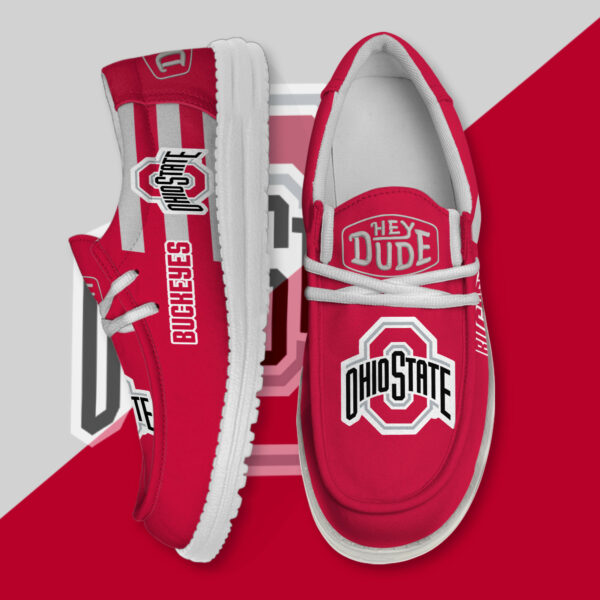 Ohio State Buckeyes Hey Dude Canvas Loafer Shoes