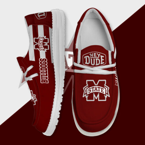 Mississippi State Bulldogs Hey Dude Canvas Loafer Shoes