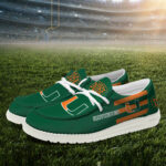 Miami Hurricanes Hey Dude Canvas Loafer Shoes