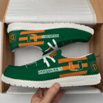 Miami Hurricanes Hey Dude Canvas Loafer Shoes