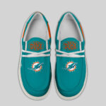 Miami Dolphins - Football  Hey Dude Canvas Loafer Shoes