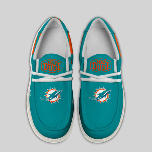 Miami Dolphins - Football  Hey Dude Canvas Loafer Shoes