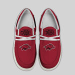 Arkansas Razorbacks Hey Dude Canvas Loafer Shoes