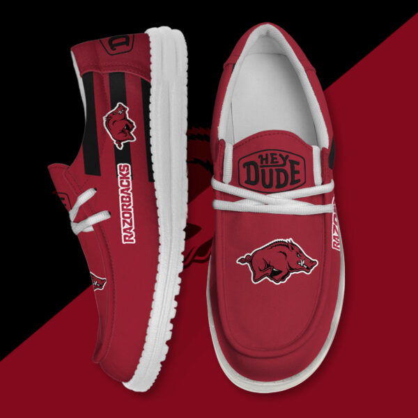 Arkansas Razorbacks Hey Dude Canvas Loafer Shoes