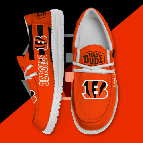 Cincinnati Bengals - Football  Hey Dude Canvas Loafer Shoes