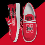 Nebraska Cornhuskers Hey Dude Canvas Loafer Shoes