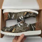 Jacksonville Jaguars Camo Hunting Hey Dude Canvas Loafer Shoes