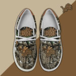 Detroit Lions Camo Hunting Hey Dude Canvas Loafer Shoes