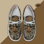 New York Jets Camo Hunting Hey Dude Canvas Loafer Shoes